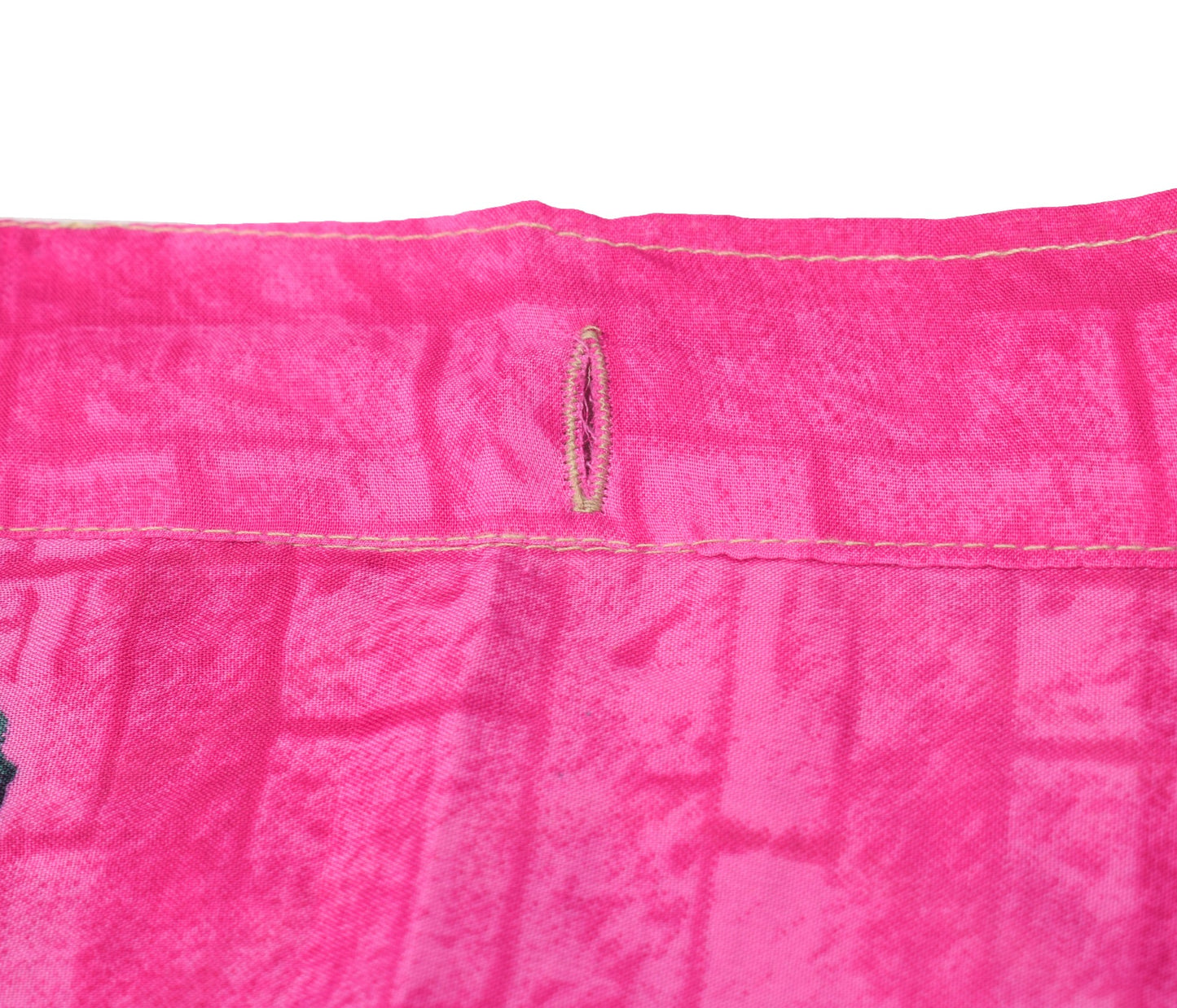Sushila Vintage Art Silk Saree Magic Wrap Reversible Skirt Beach Dress Magenta Boho