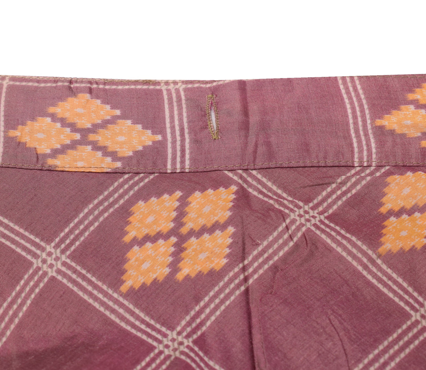 Sushila Vintage Saree Magic Wrap Reversible Skirt Art Silk Gray Beach Dress Boho