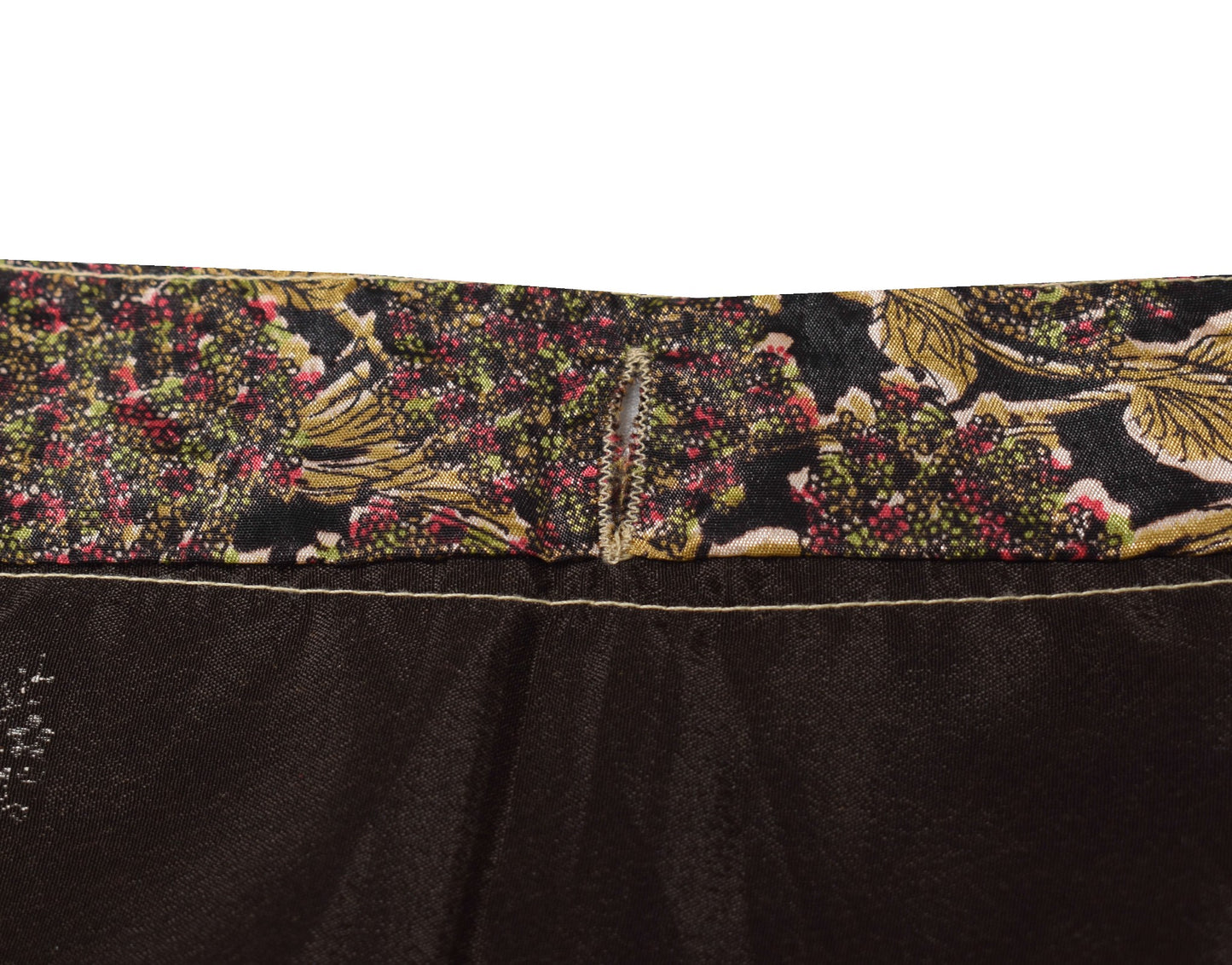 Sushila Vintage Silk Saree Magic Wrap Dark Brown Reversible Skirt Beach Dress