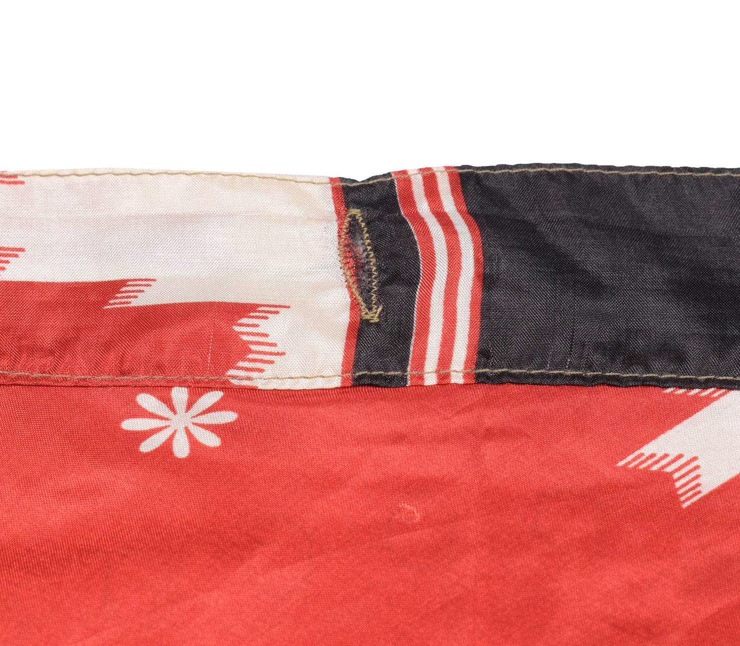 Sushila Vintage Art Silk Red Mini Wrap Magic Skirt Indian Reversible Beach Dress