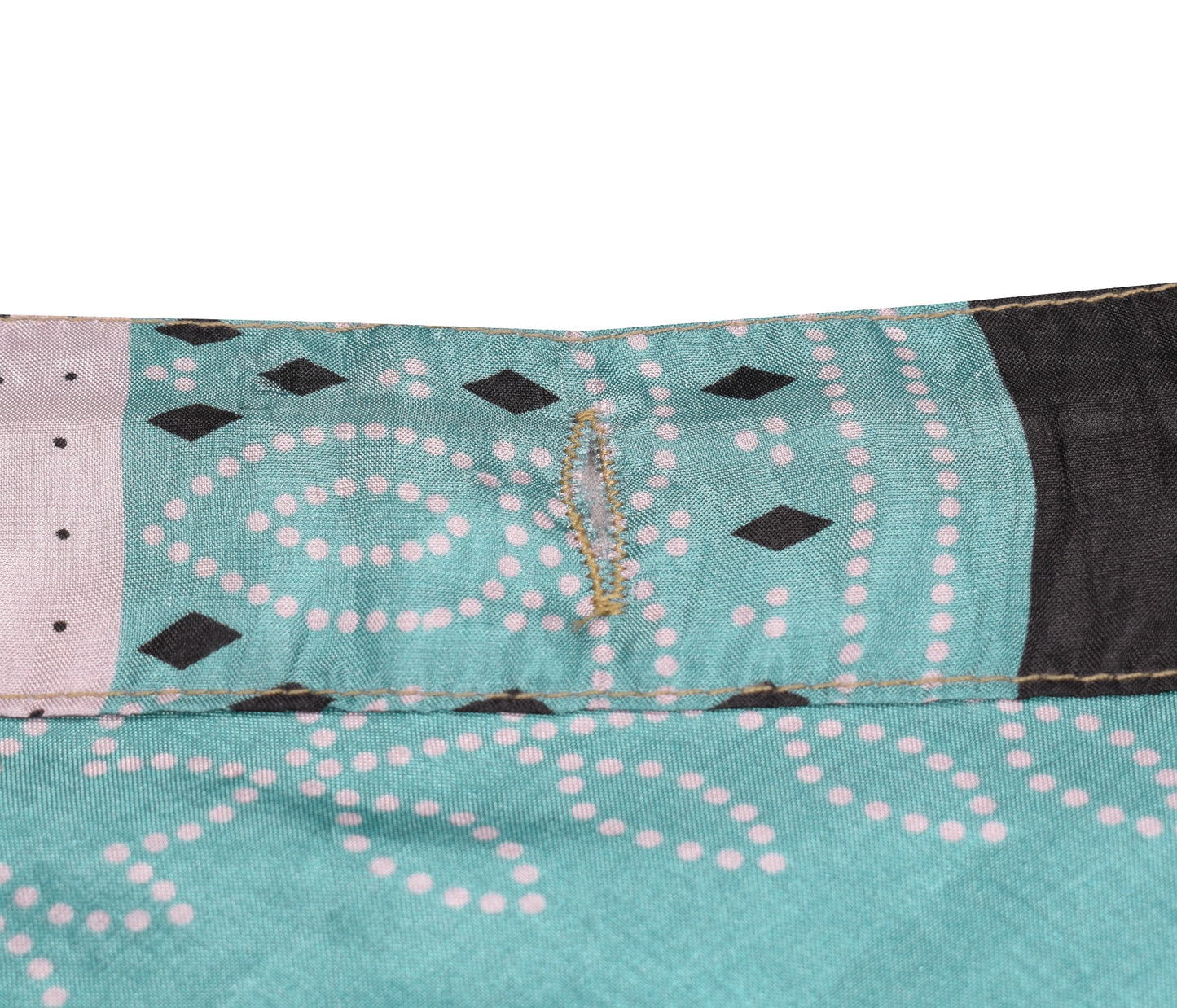 Sushila Vintage Mini Wrap Magic Skirt Indian Art Silk Reversible Beach Dress