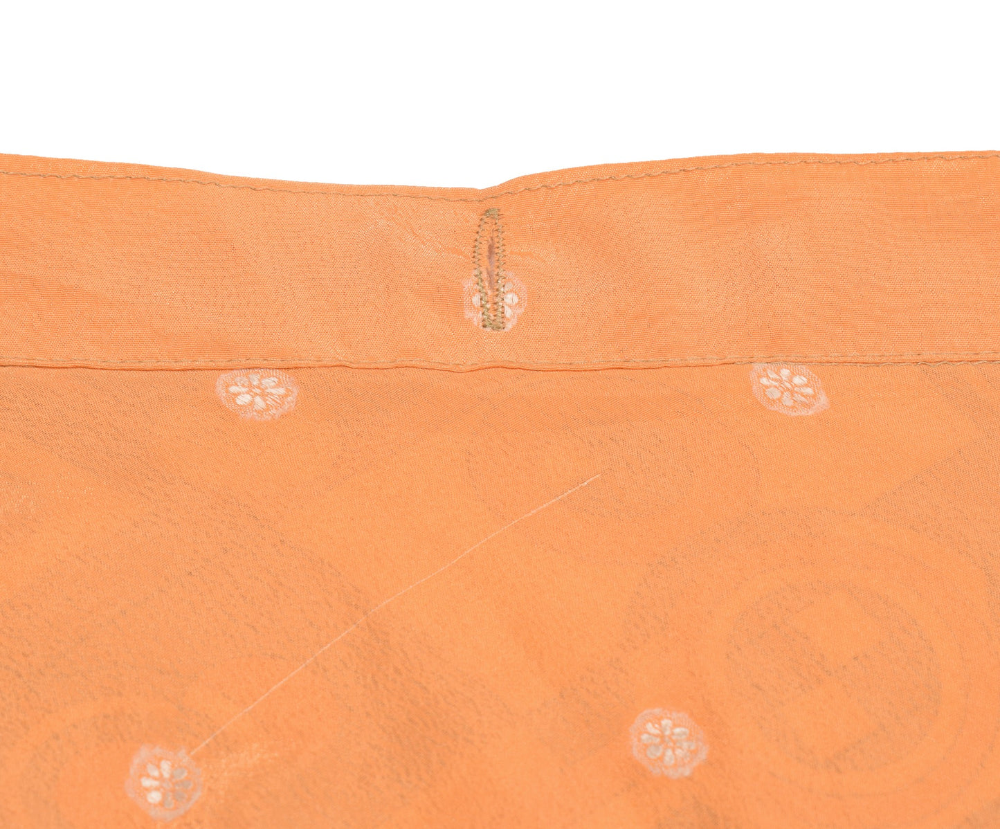 Sushila Vintage Peach Mini Wrap Magic Skirt Art Silk Reversible Beach Dress Boho