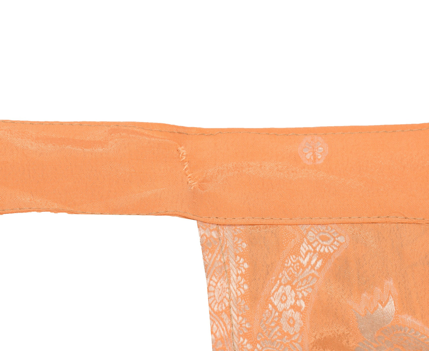 Sushila Vintage Peach Mini Wrap Magic Skirt Art Silk Reversible Beach Dress Boho