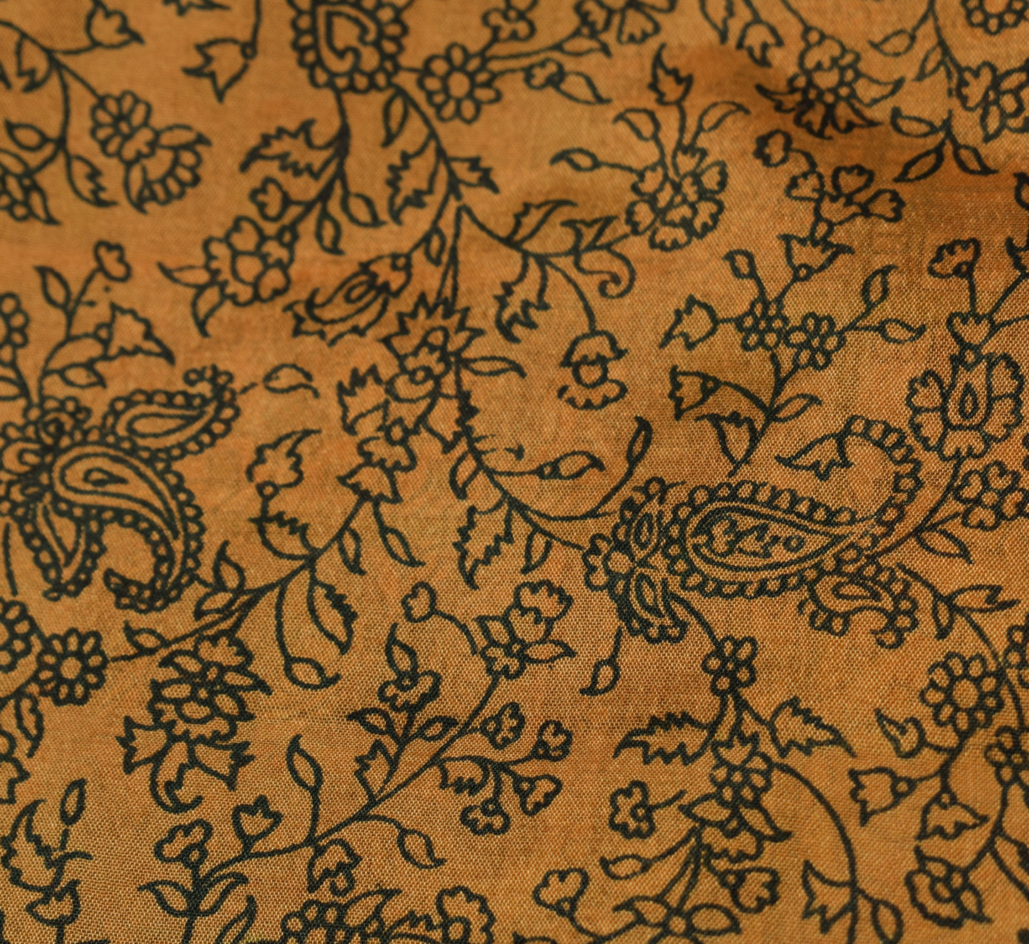 Sushila Vintage Mini Wrap Magic Skirt Floral Brown ArtSilk Reversible BeachDress