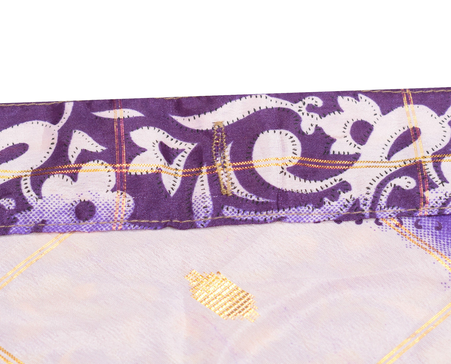 Sushila Vintage Purple Mini Wrap Magic Skirt Art Silk Reversible Beach Dress
