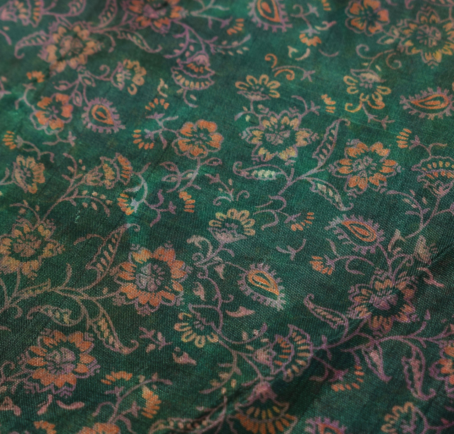 Sushila Vintage Floral Mini Wrap Magic Skirt Art Silk Sari Reversible BeachDress