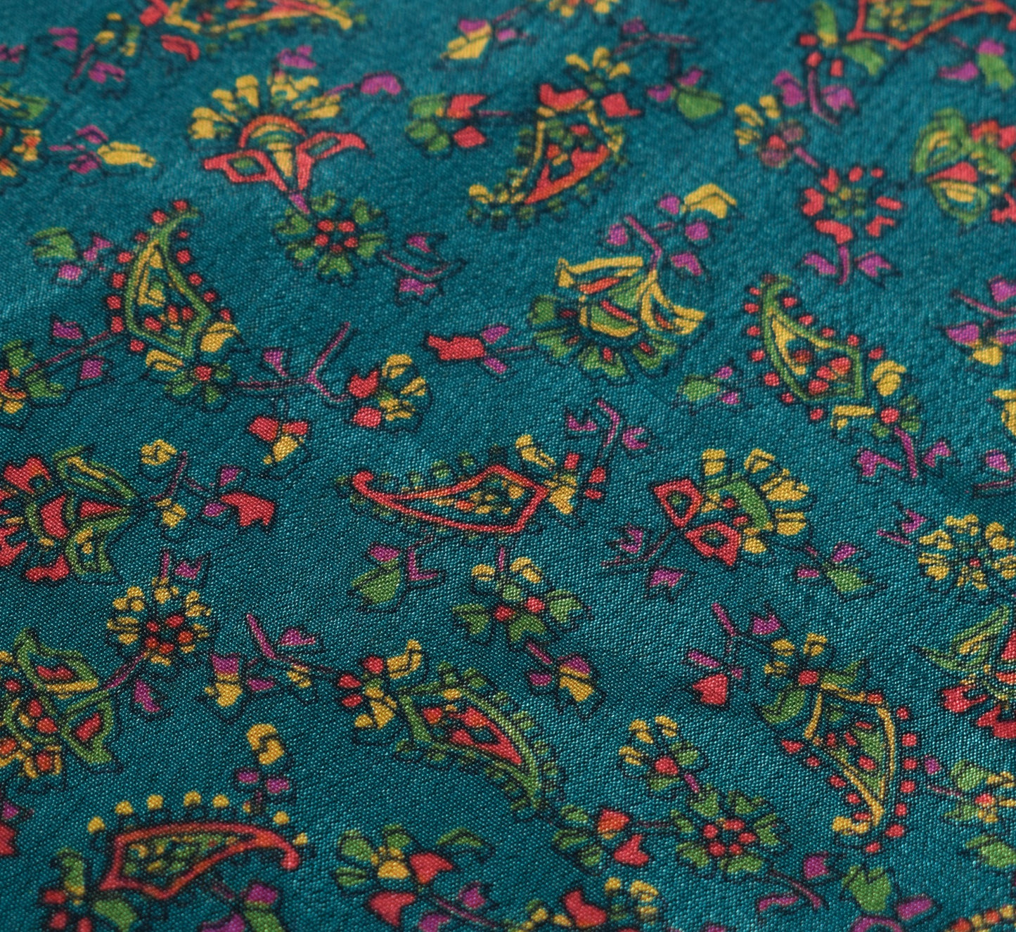Sushila Vintage Floral Mini Wrap Magic Skirt Art Silk Sari Reversible BeachDress