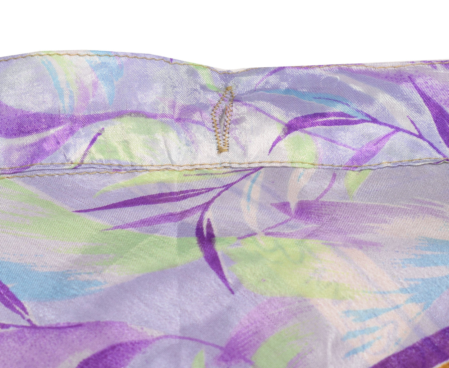 Sushila Vintage Purple Mini Wrap Magic Skirt Indian Art Silk Reversible Beach Dress