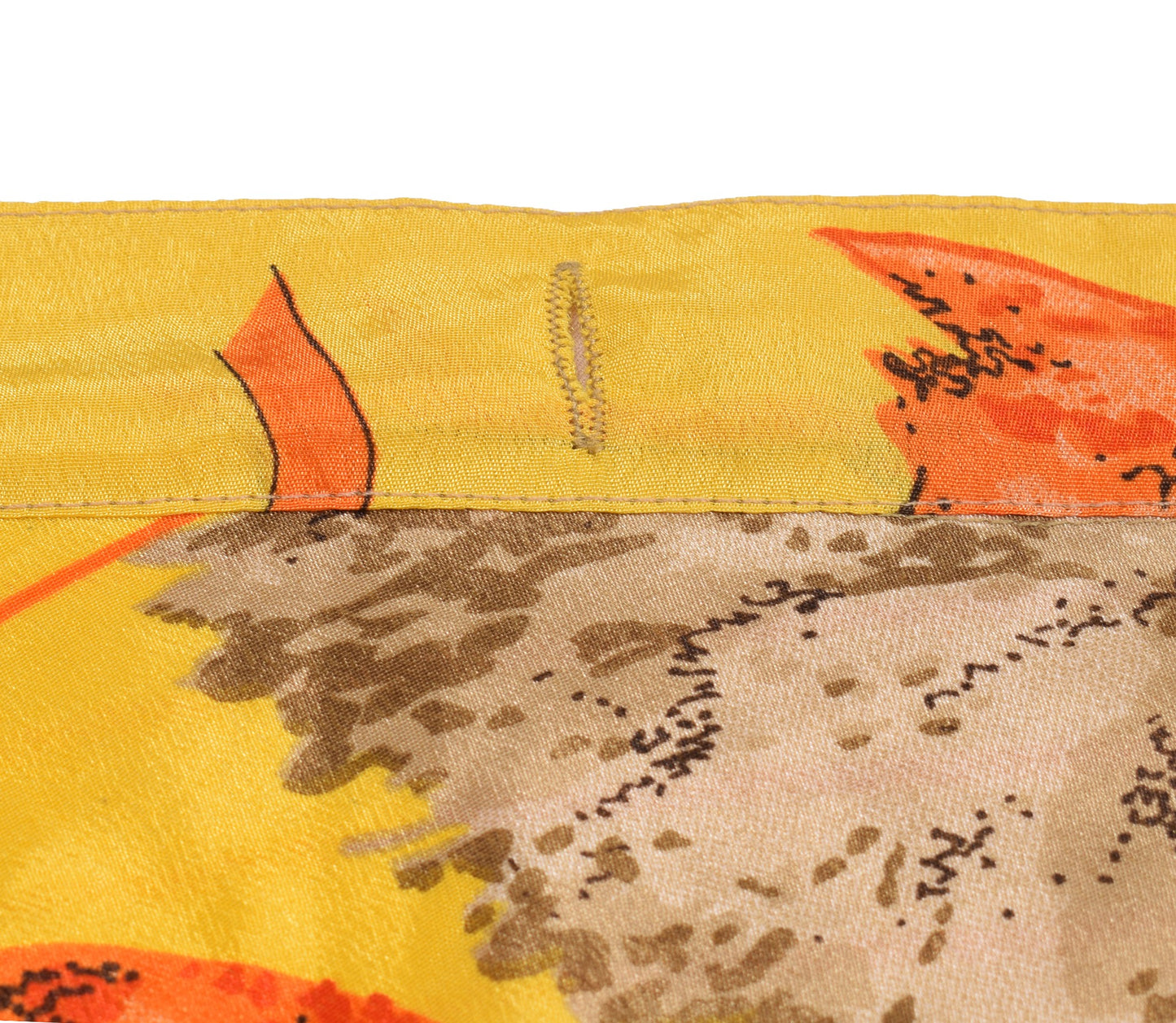 Sushila Vintage Yellow Mini Wrap Magic Skirt Indian Art Silk Reversible Beach Dress