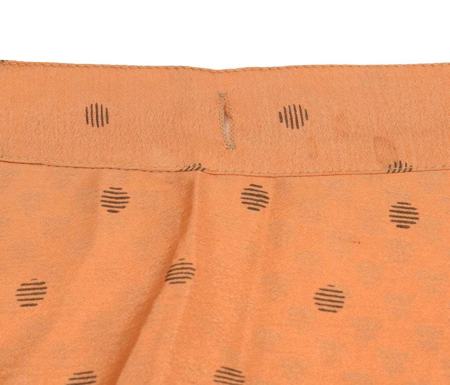 Sushila Vintage Peach Mini Wrap Magic Skirt Art Silk Reversible Beach Dress Boho