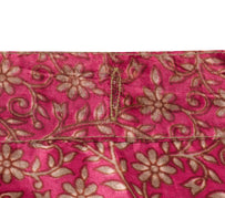 Sushila Vintage Pink Mini Wrap Magic Skirt Indian ArtSilk Reversible Beach Dress