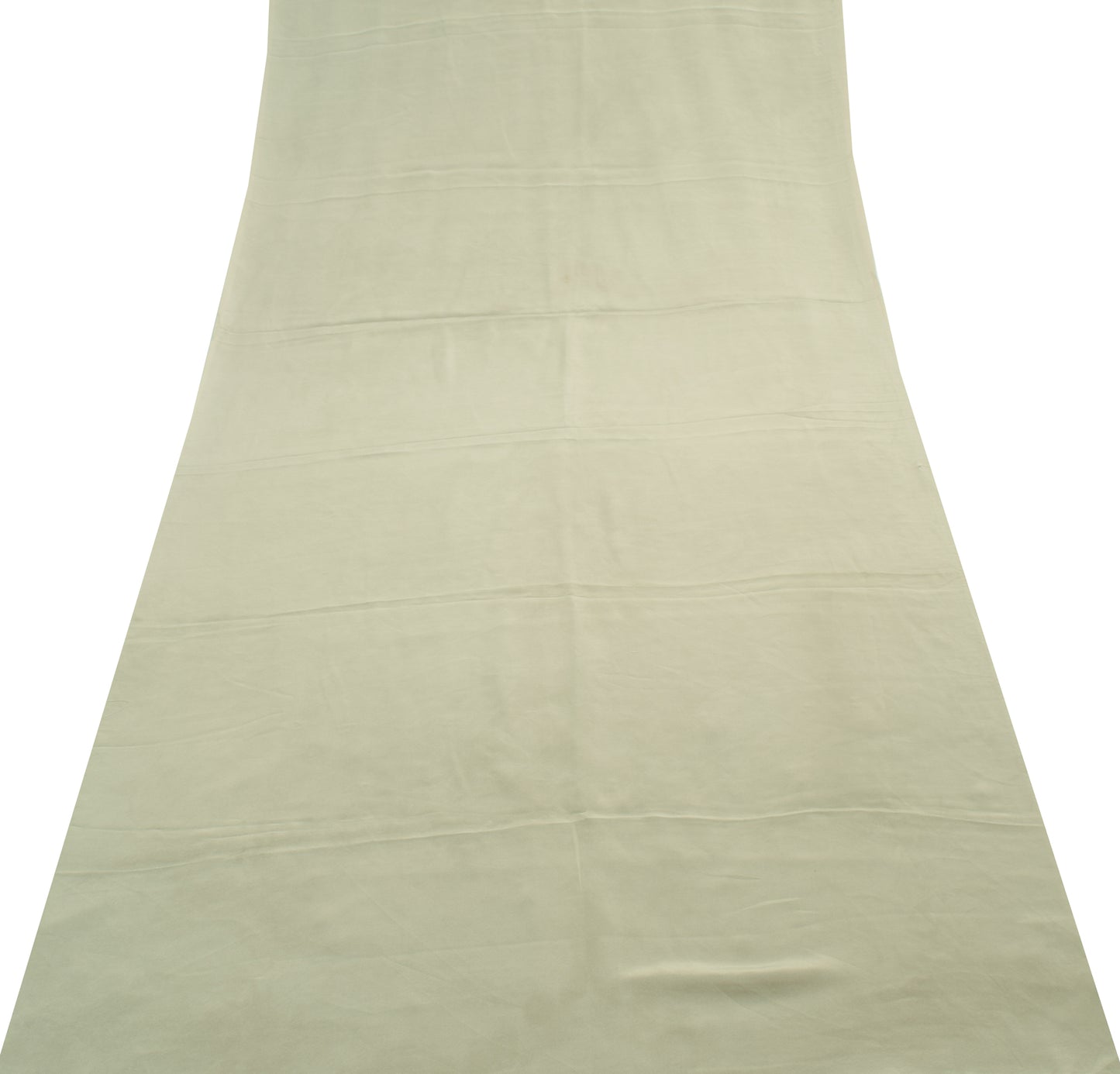 Sushila Vintage Grayish Green Silk Sari Remnant Scrap Multi Purpose Craft Fabric