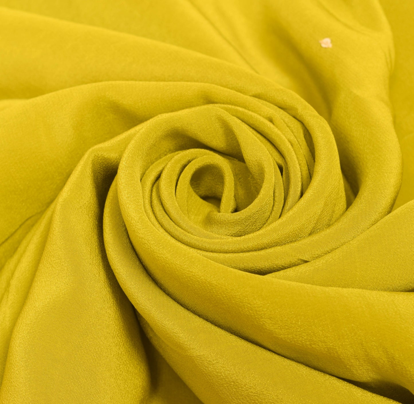 Sushila Vintage Green Crepe Silk Sari Remnant Scrap Multi Purpose Craft Fabric