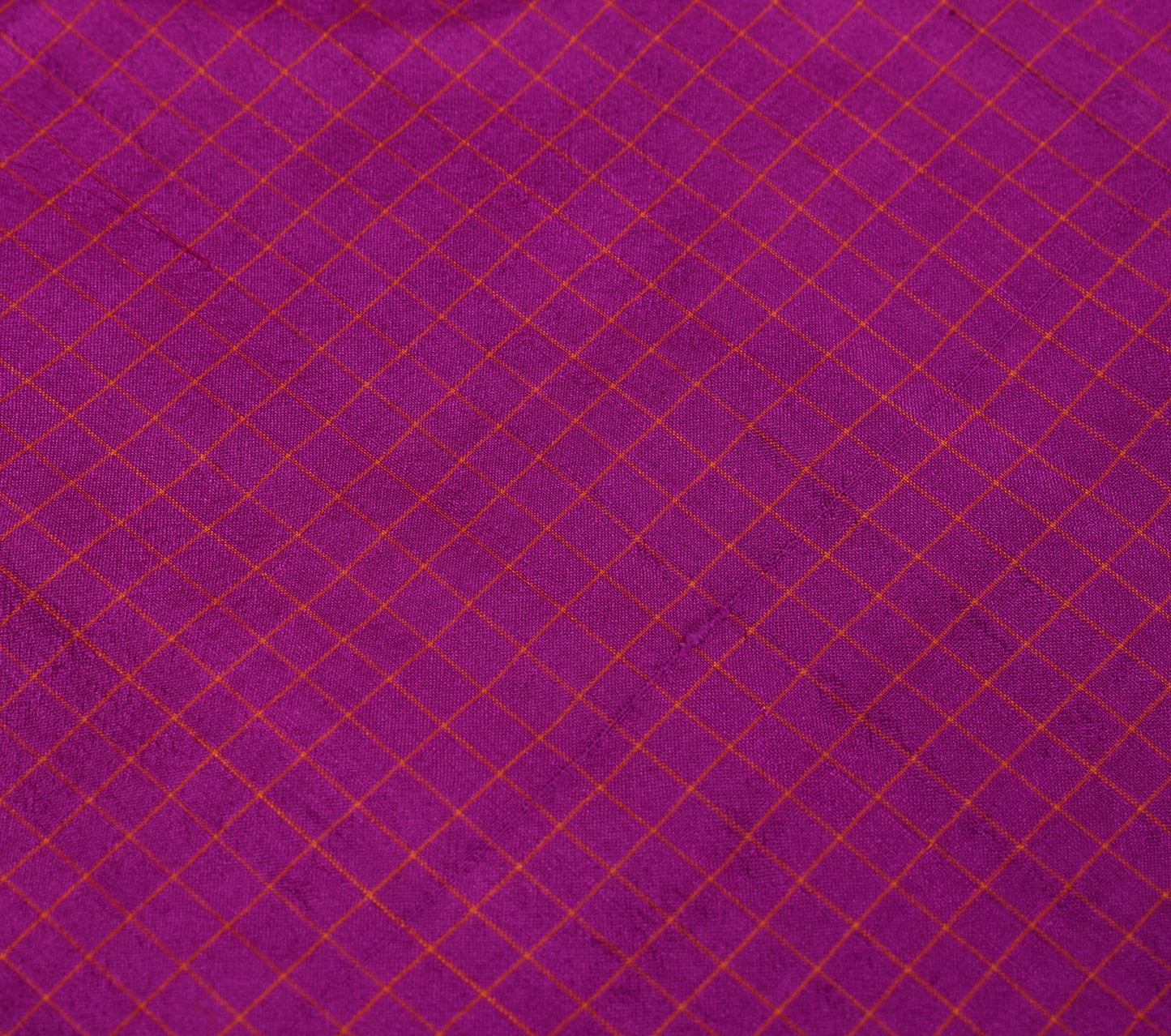Sushila Vintage Fuchsia Sari Remnant Scrap Multi Purpose Pure Silk Craft Fabric