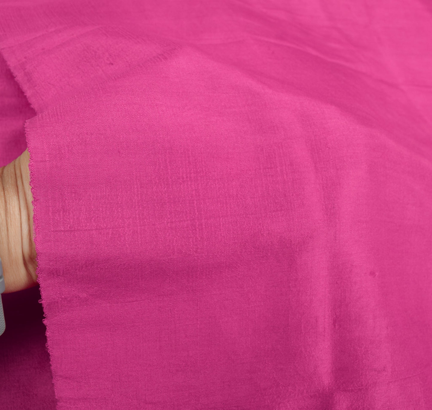 Sushila Vintage Pink Sari Remnant Scrap Multi Purpose Pure Silk Craft Fabric
