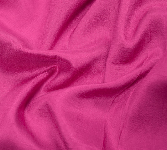 Sushila Vintage Pink Sari Remnant Scrap Multi Purpose Pure Silk Craft Fabric