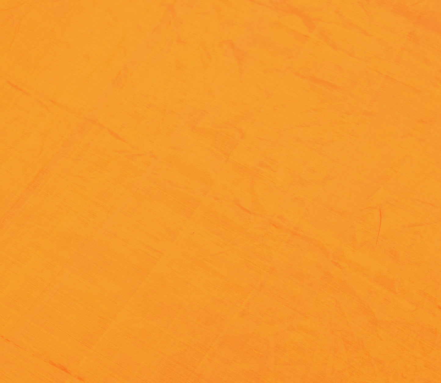 Sushila Vintage Orange Sari Remnant Scrap Multi Purpose Pure Silk Craft Fabric