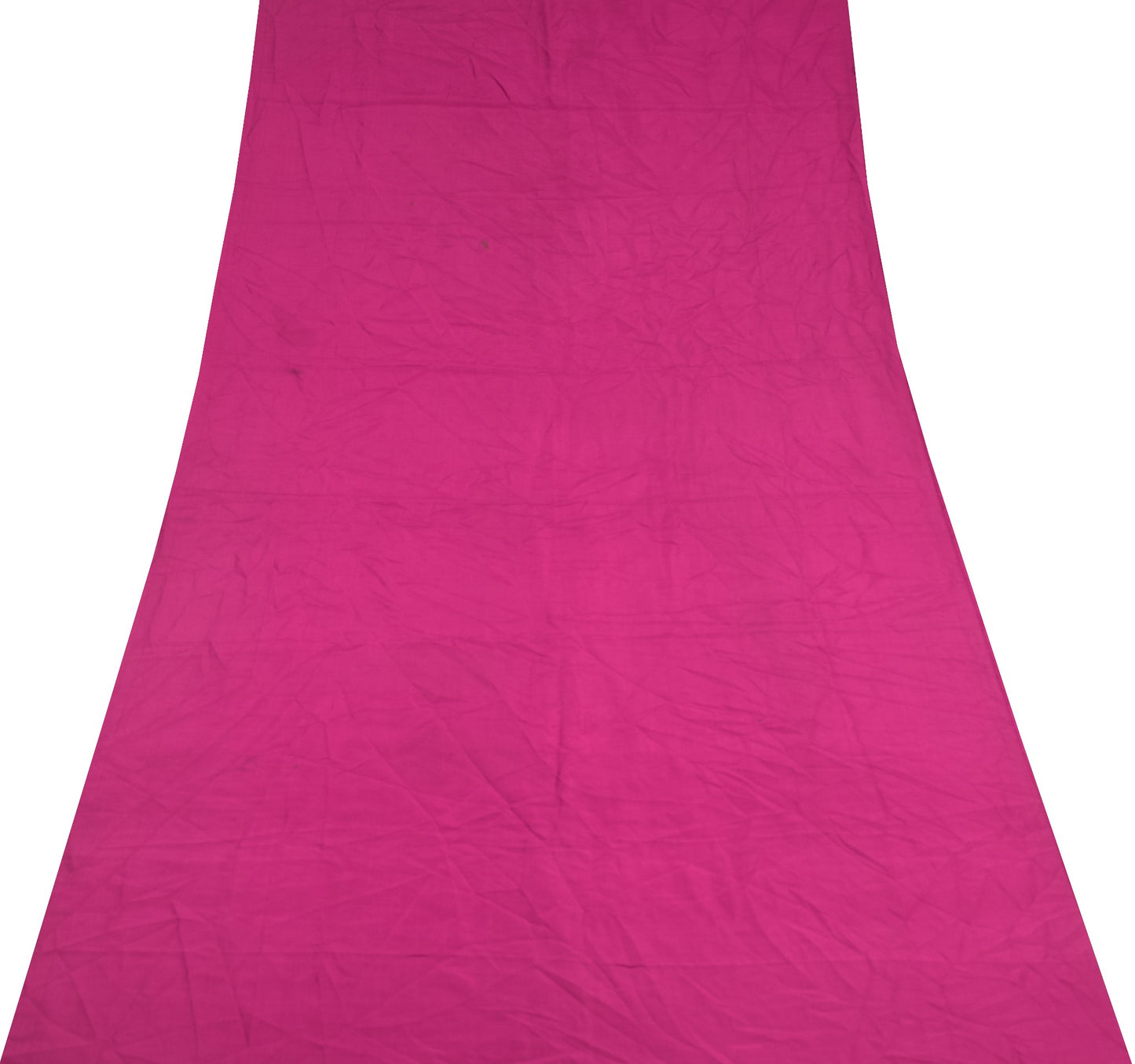 Sushila Vintage Pink Sari Remnant Scrap Multi Purpose Pure Silk Craft Fabric