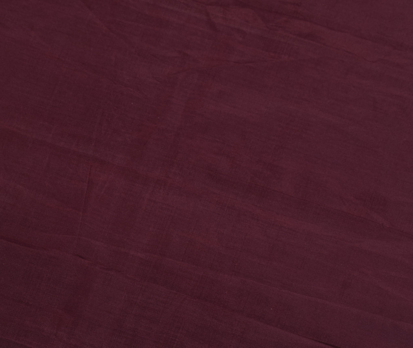 Sushila Vintage Dark Chocolate Brown Sari Remnant Scrap Pure Silk Craft Fabric