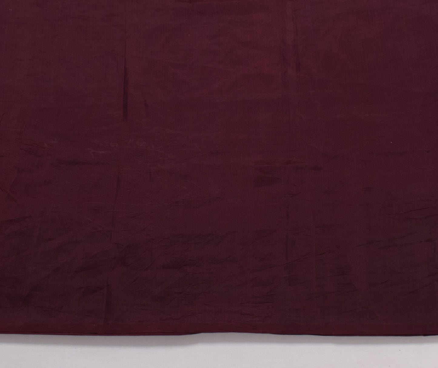 Sushila Vintage Dark Chocolate Brown Sari Remnant Scrap Pure Silk Craft Fabric