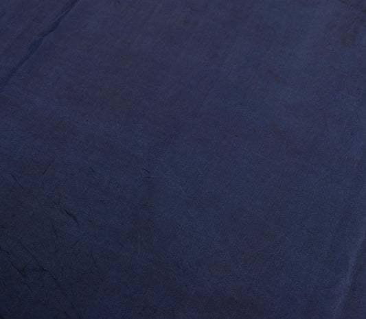 Sushila Vintage Blue Sari Remnant Scrap Multi Purpose PureSilk Soft Craft Fabric