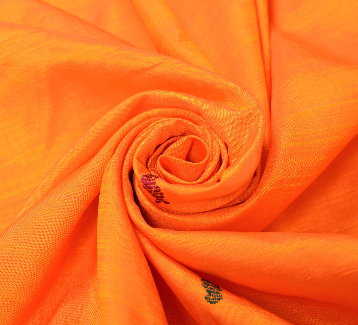 Sushila Vintage Yellow Sari Remnant Scrap Hand Woven Pure Silk Soft Craft Fabric