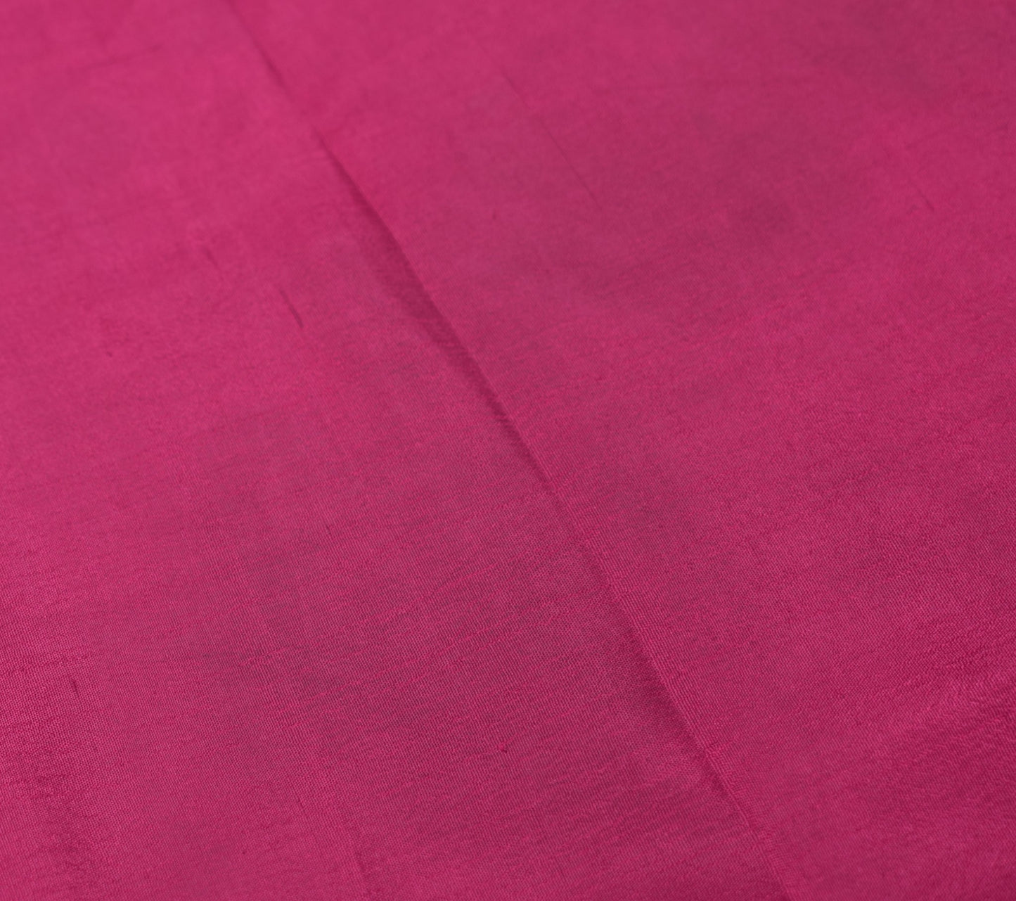 Sushila Vintage Magenta Sari Remnant Scrap Multi Purpose Pure Silk Craft Fabric
