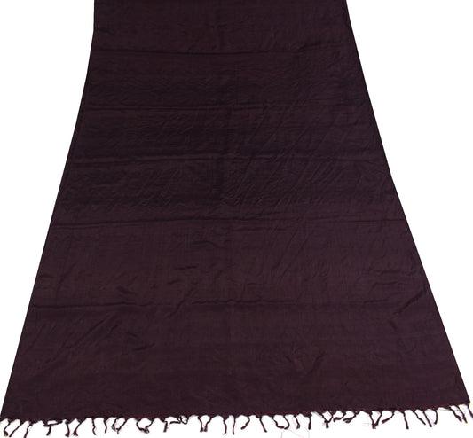 Sushila Vintage Plain Sari Remnant Scrap Multi Use Pure Silk Soft Craft Fabric