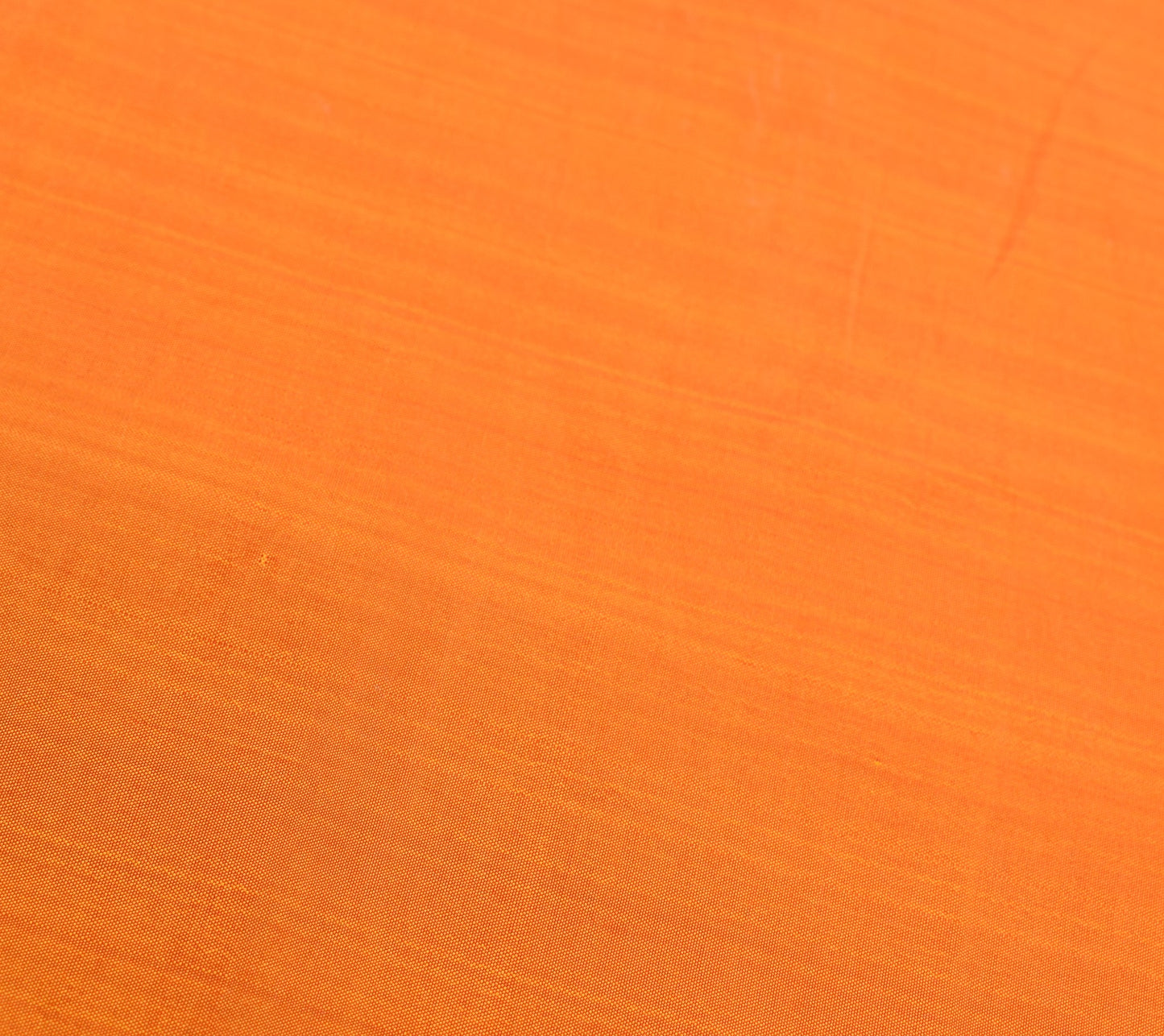 Sushila Vintage Orange Sari Remnant Scrap Multi Purpose Pure Silk Craft Fabric