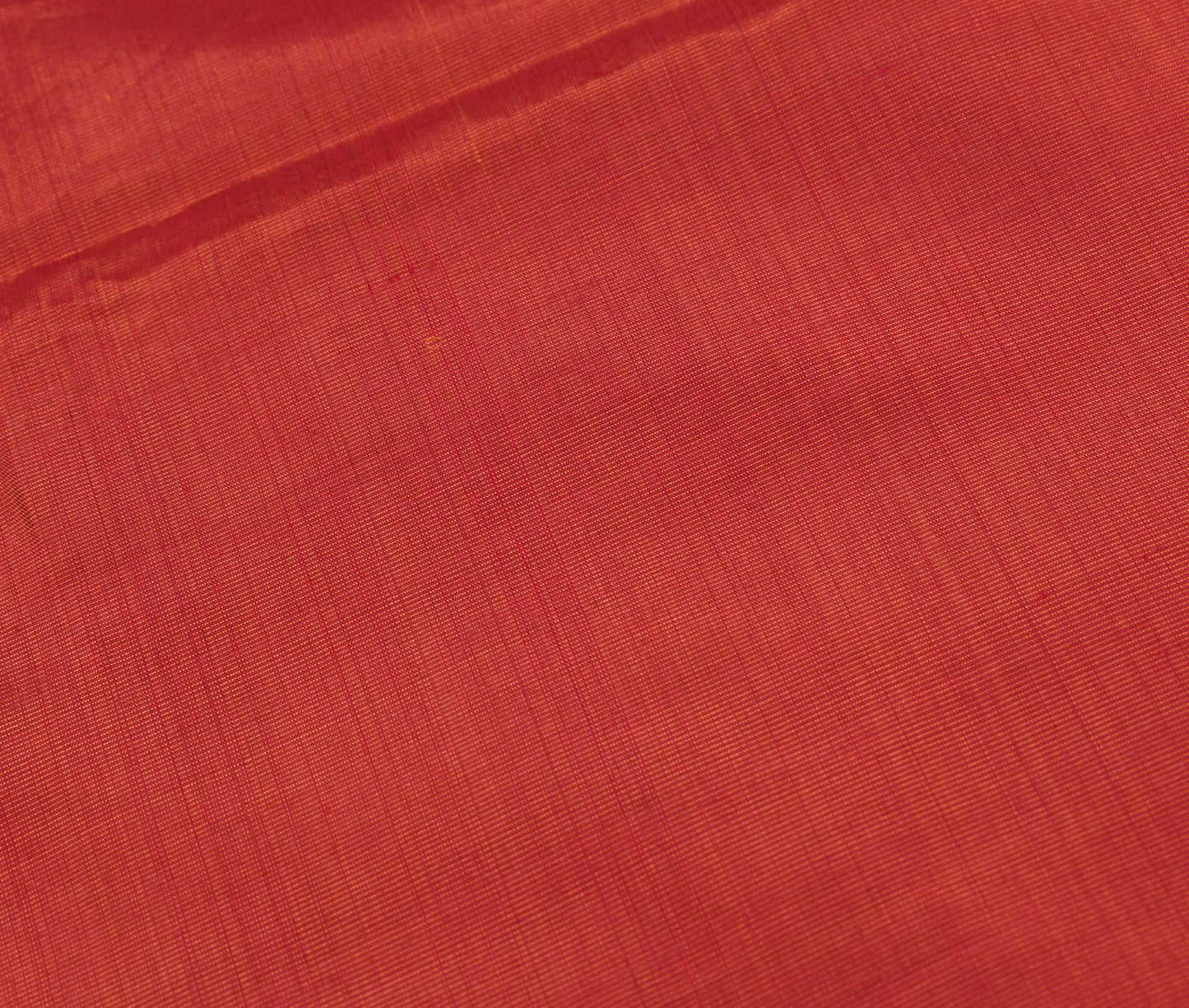 Sushila Vintage Maroon Brown Sari Remnant Scrap Dual Tone Pure Silk Craft Fabric