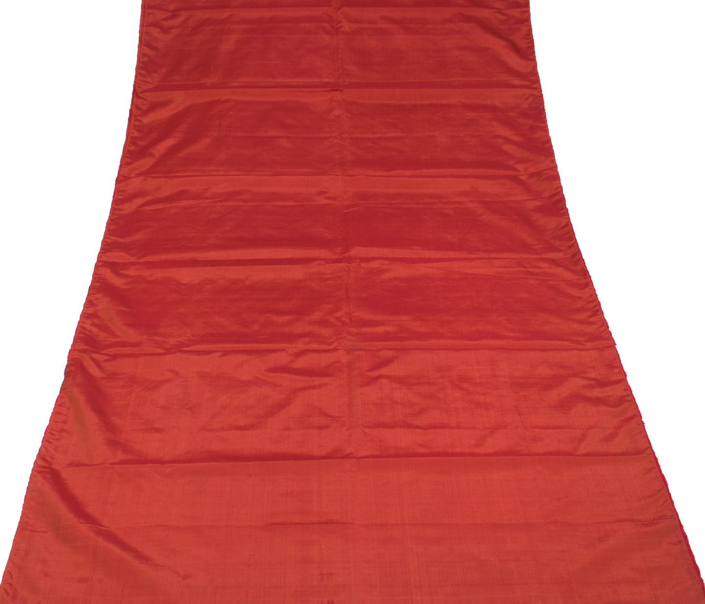 Sushila Vintage Maroon Brown Sari Remnant Scrap Dual Tone Pure Silk Craft Fabric