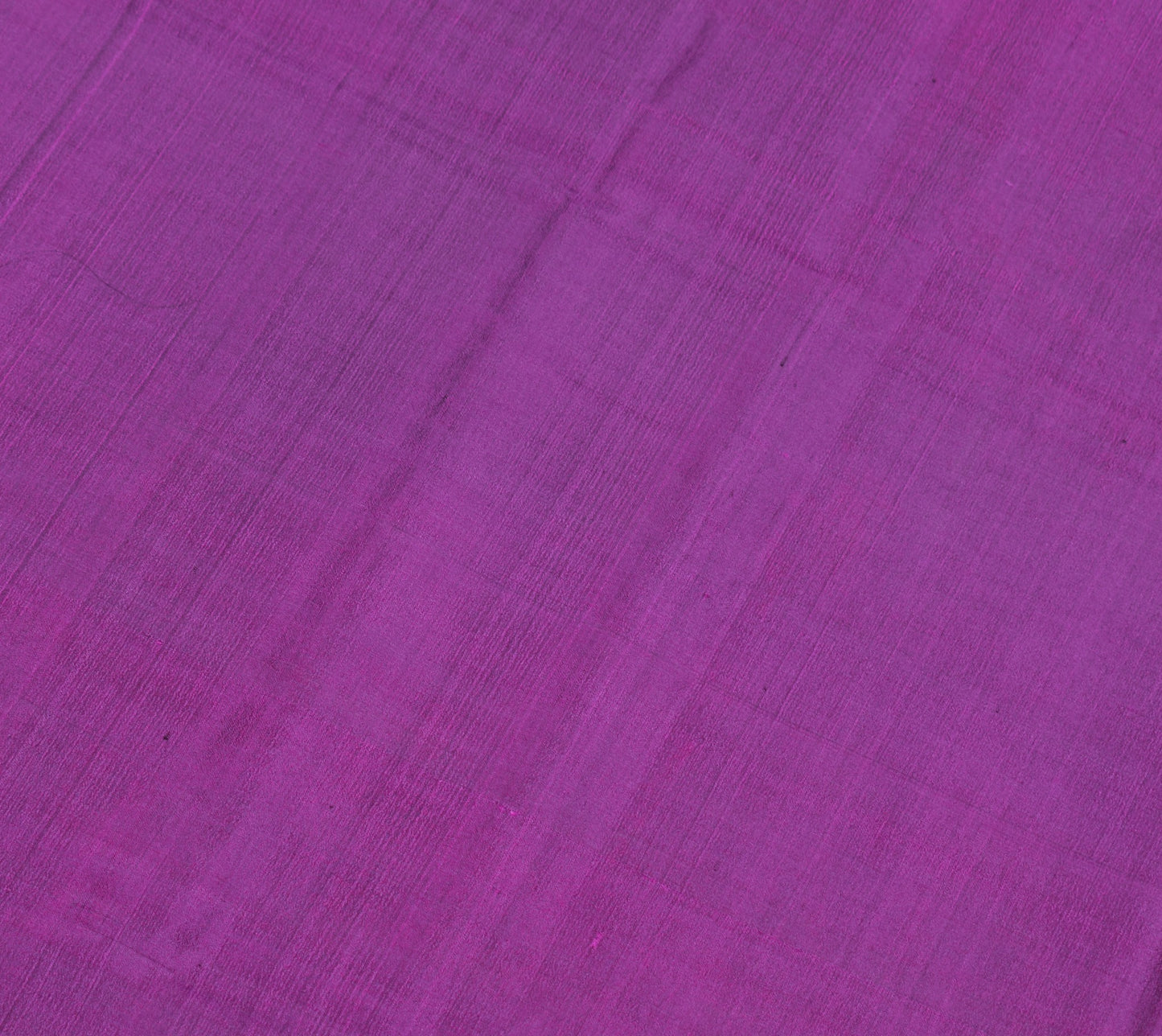 Sushila Vintage Pure Silk Sari Remnant Scrap Dark Purple Plain Soft Craft Fabric