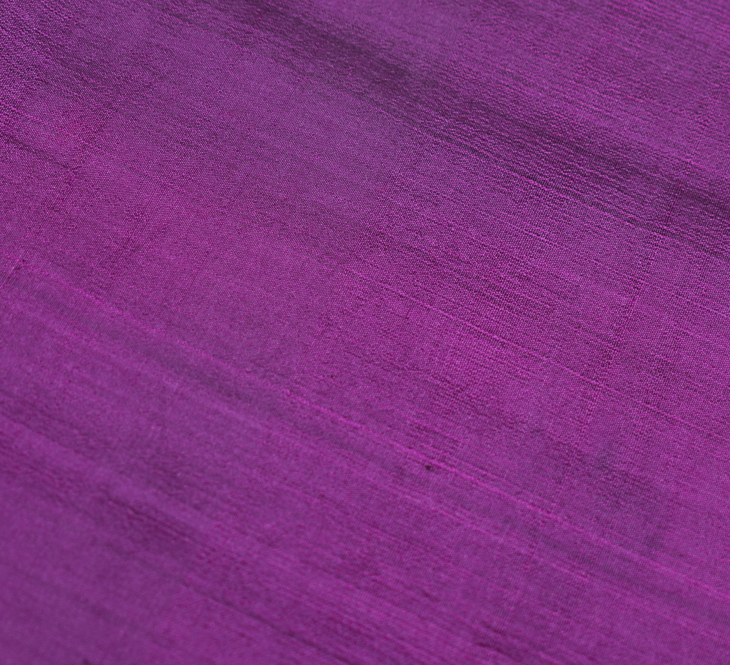Sushila Vintage Pure Silk Sari Remnant Scrap Dark Purple Plain Soft Craft Fabric