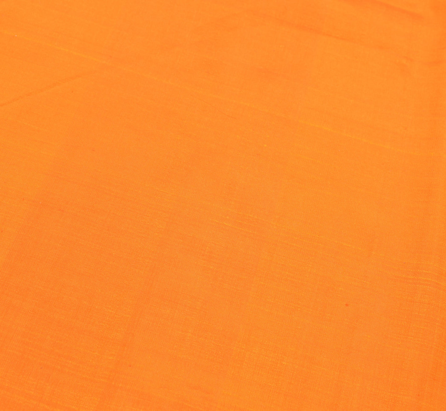 Sushila Vintage Orange Sari Remnant Scrap Multi Purpose Pure Silk Craft Fabric