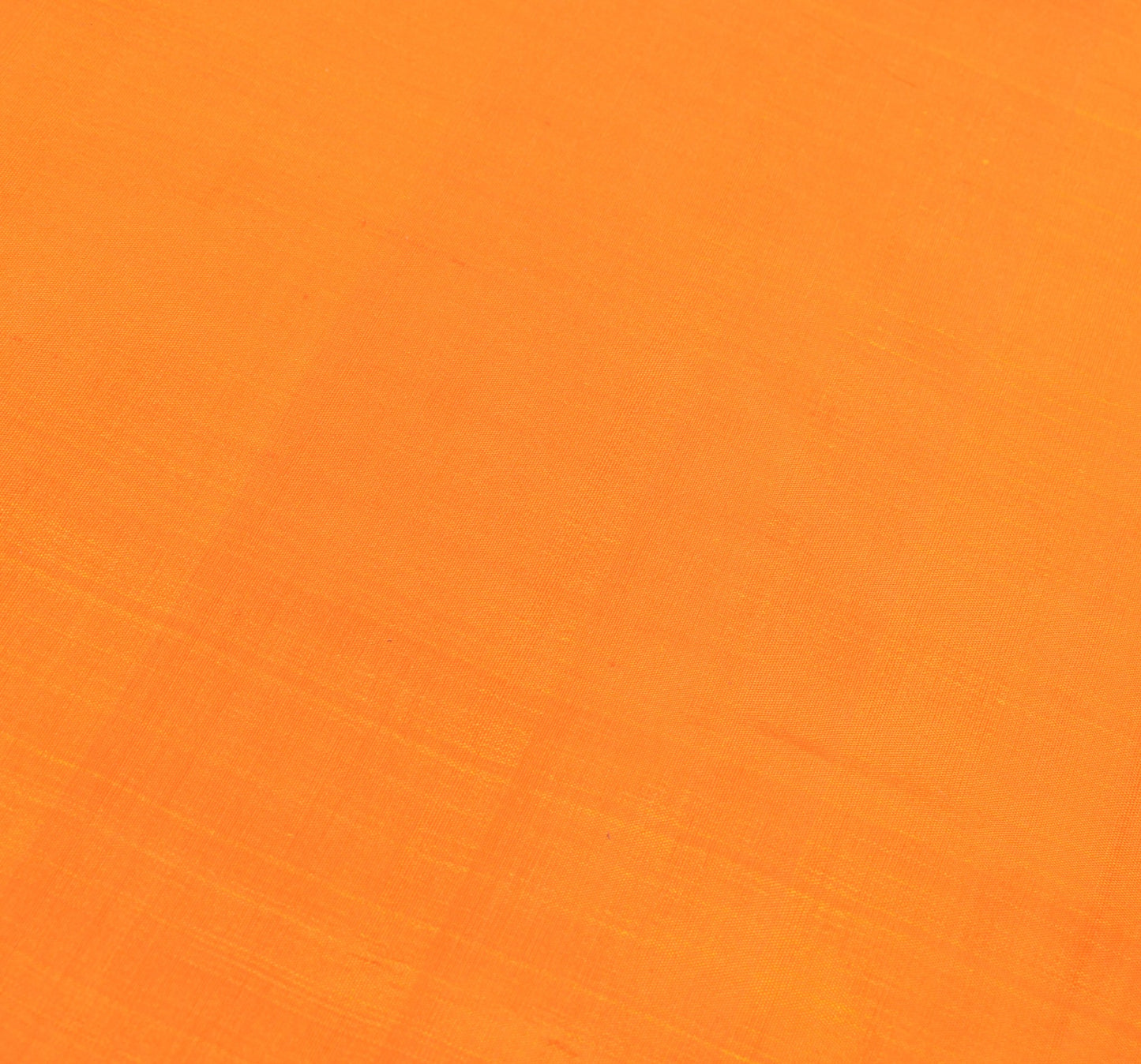 Sushila Vintage Orange Sari Remnant Scrap Multi Purpose Pure Silk Craft Fabric