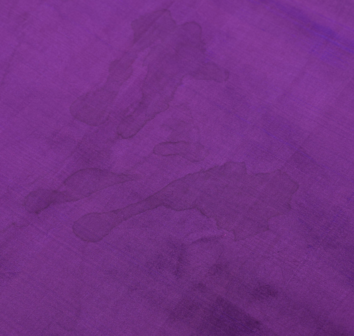 Sushila Vintage Purple Sari Remnant Scrap Multi Purpose Pure Silk Craft Fabric