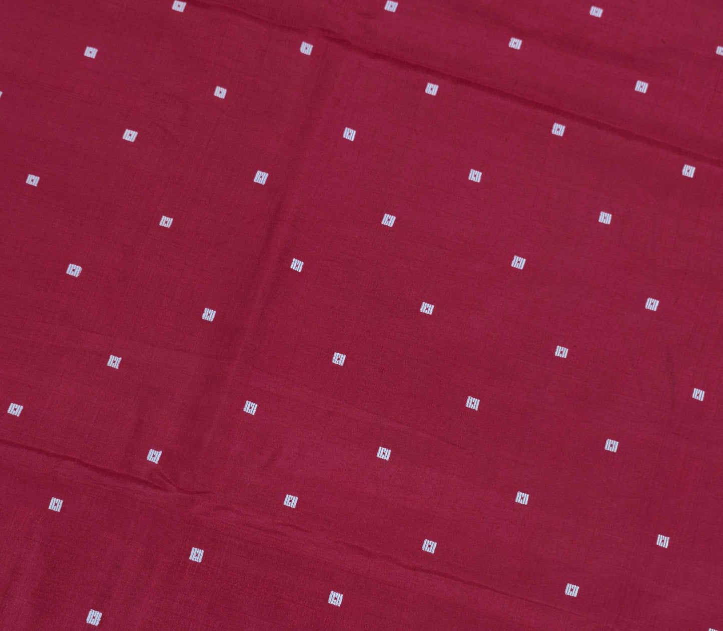 Sushila Vintage Sari Maroon Remnant Scrap Multi Purpose Pure Silk Craft Fabric