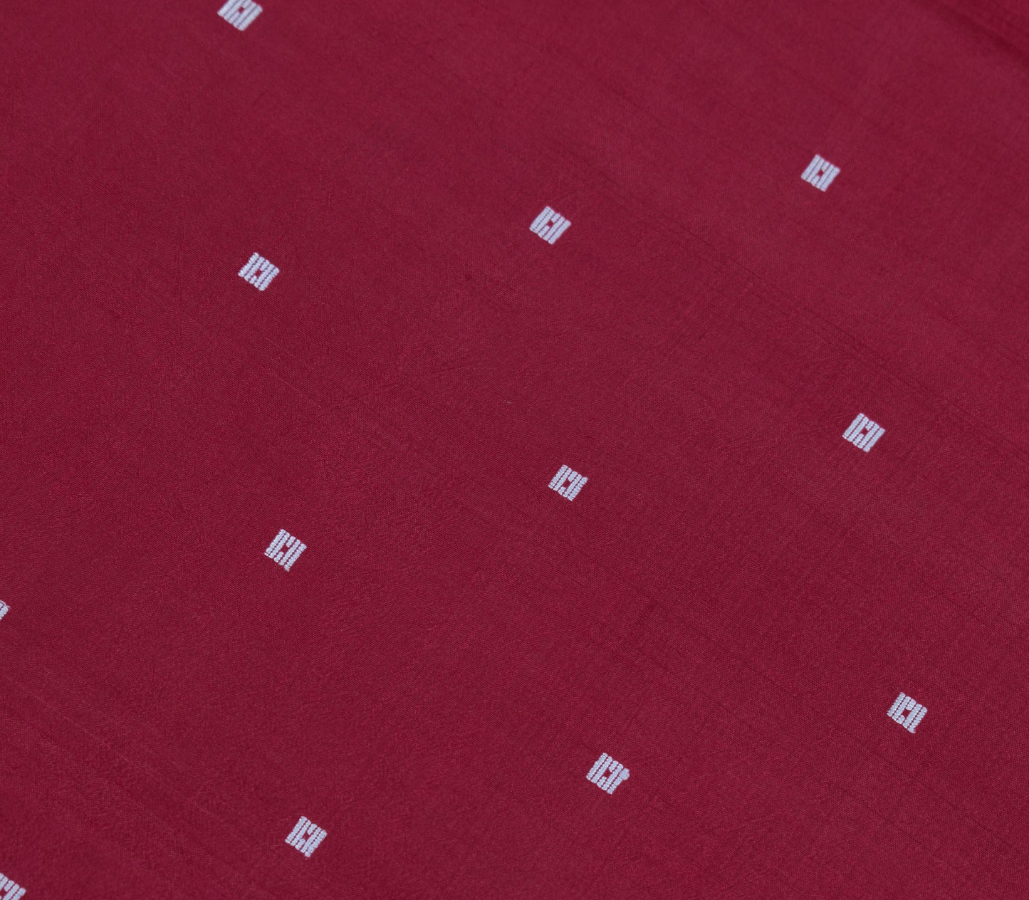 Sushila Vintage Sari Maroon Remnant Scrap Multi Purpose Pure Silk Craft Fabric
