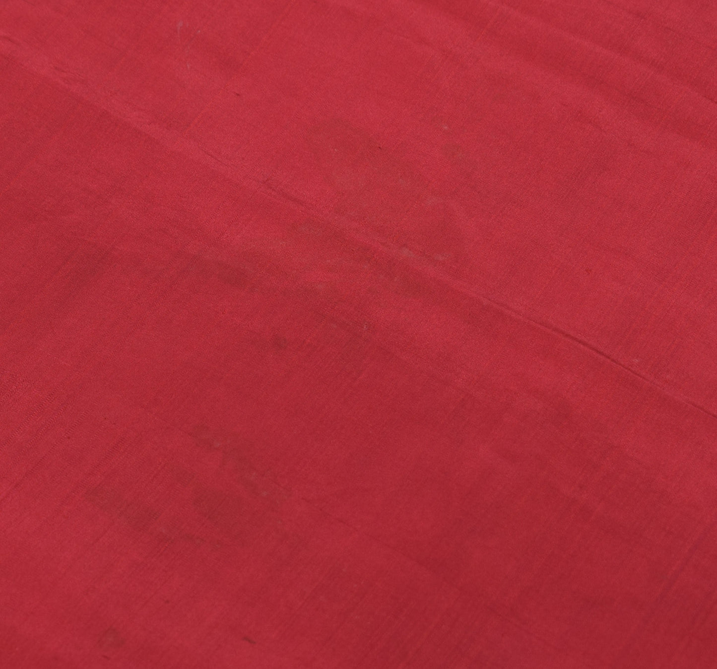 Sushila Vintage Maroon Sari Remnant Scrap Multi Purpose Pure Silk Craft Fabric