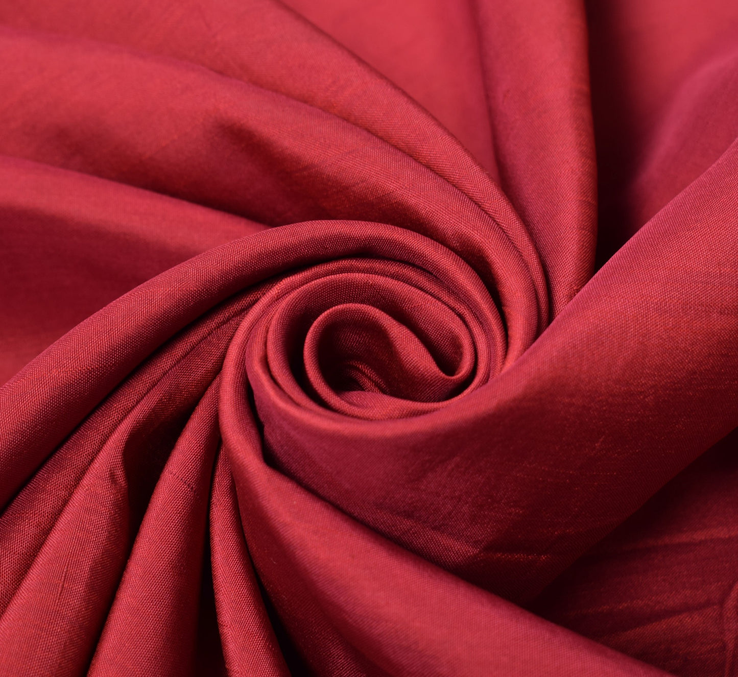 Sushila Vintage Maroon Sari Remnant Scrap Multi Purpose Pure Silk Craft Fabric