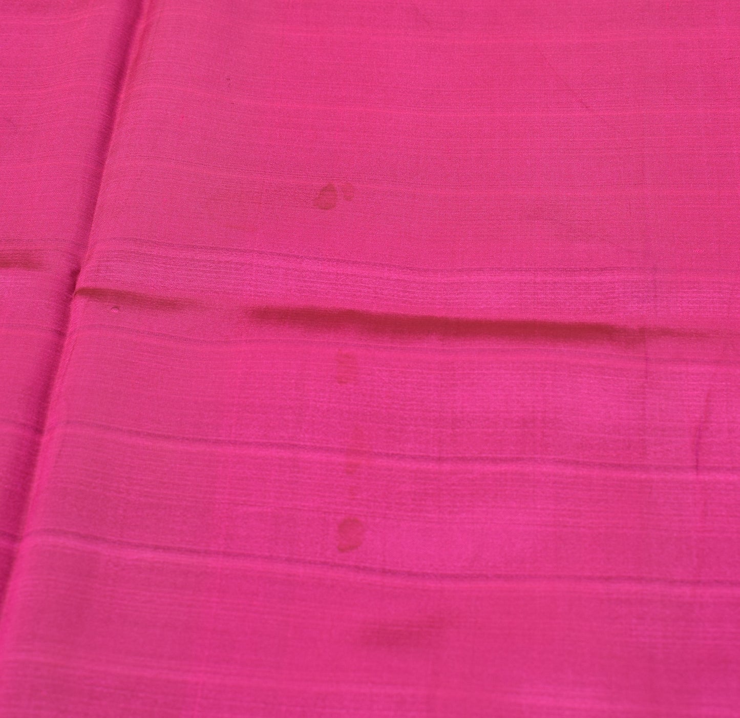 Sushila Vintage Magenta Sari Remnant Scrap Multi Purpose Pure Silk Craft Fabric