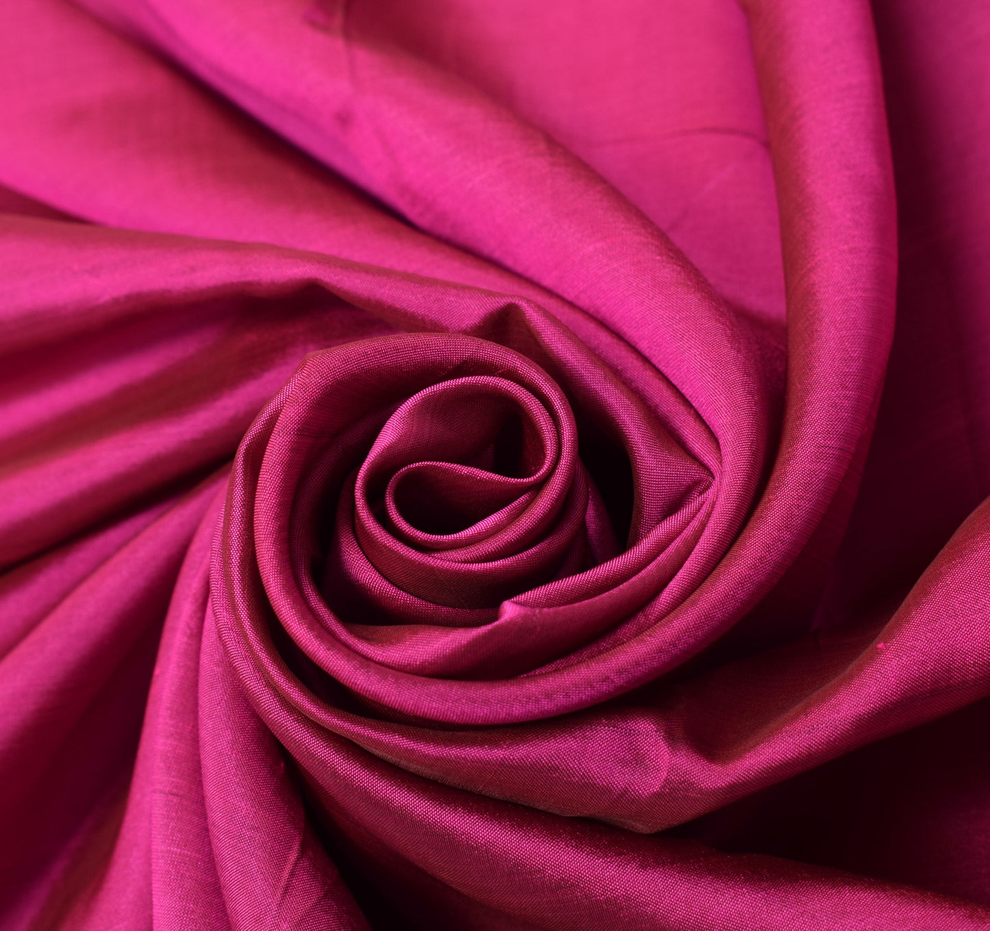 Sushila Vintage Magenta Sari Remnant Scrap Multi Purpose Pure Silk Craft Fabric