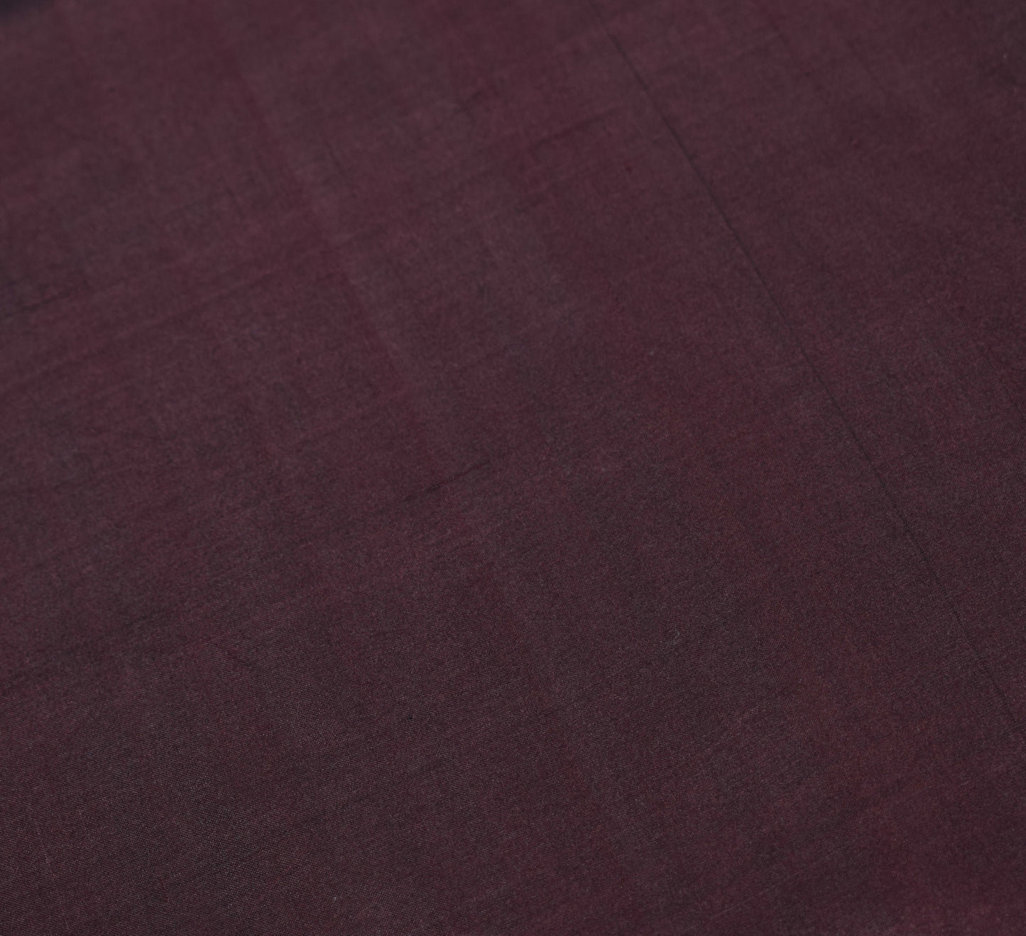 Sushila Vintage Woven Sari Remnant Scrap Dark Brown Pure Silk Soft Craft Fabric