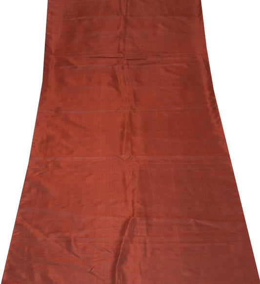 Sushila Vintage Plain Sari Remnant Scrap Multi Purpose Pure Silk Craft Fabric