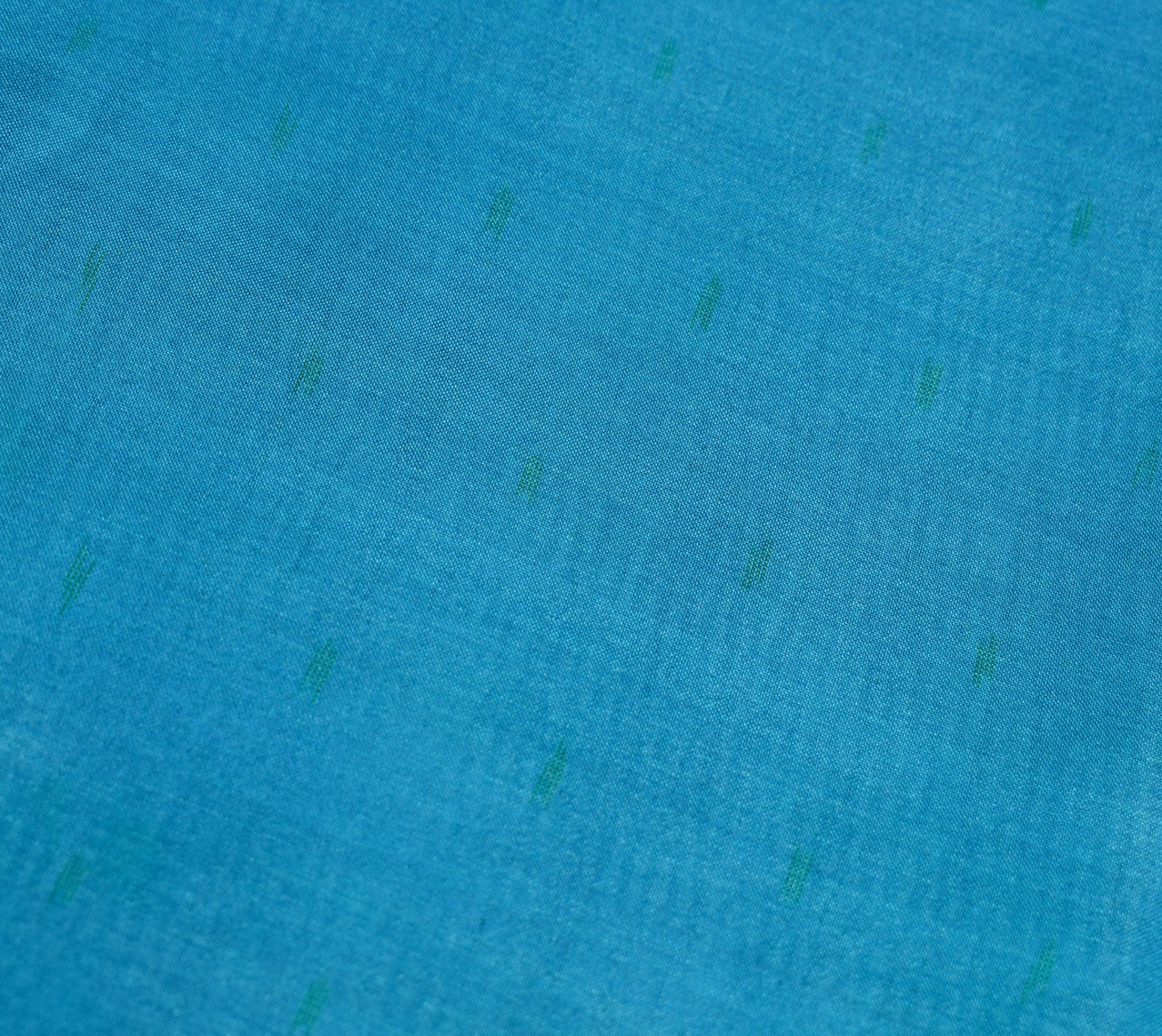 Sushila Vintage Turquoise Blue Sari Remnant Scrap Pure Silk Soft Craft Fabric