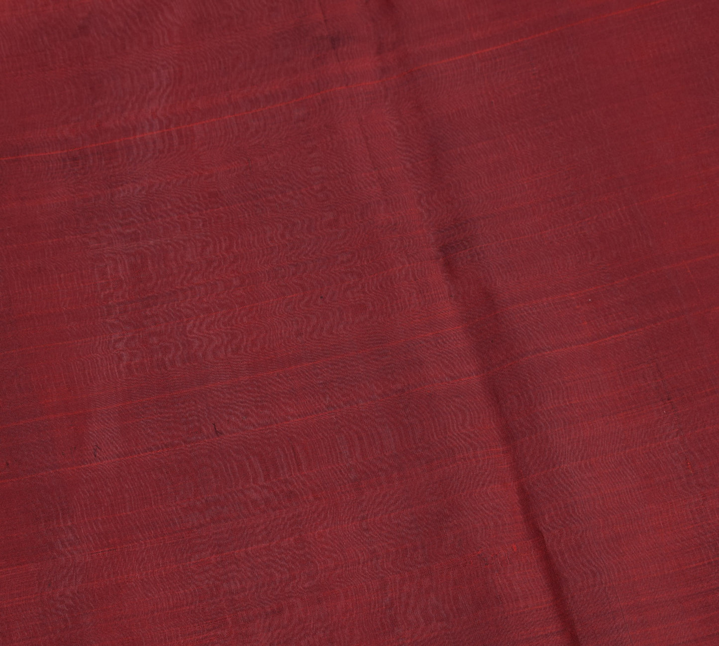 Sushila Vintage Maroon Sari Remnant Scrap Multi Purpose Pure Silk Craft Fabric