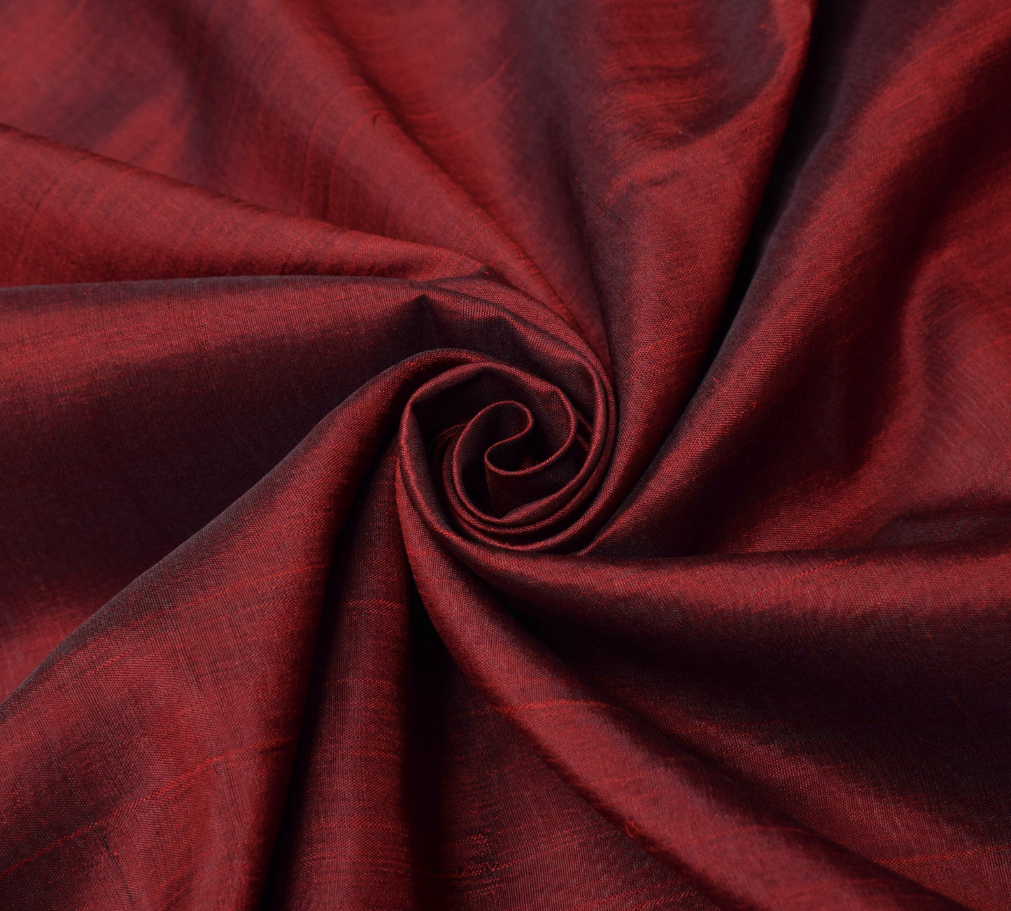 Sushila Vintage Maroon Sari Remnant Scrap Multi Purpose Pure Silk Craft Fabric