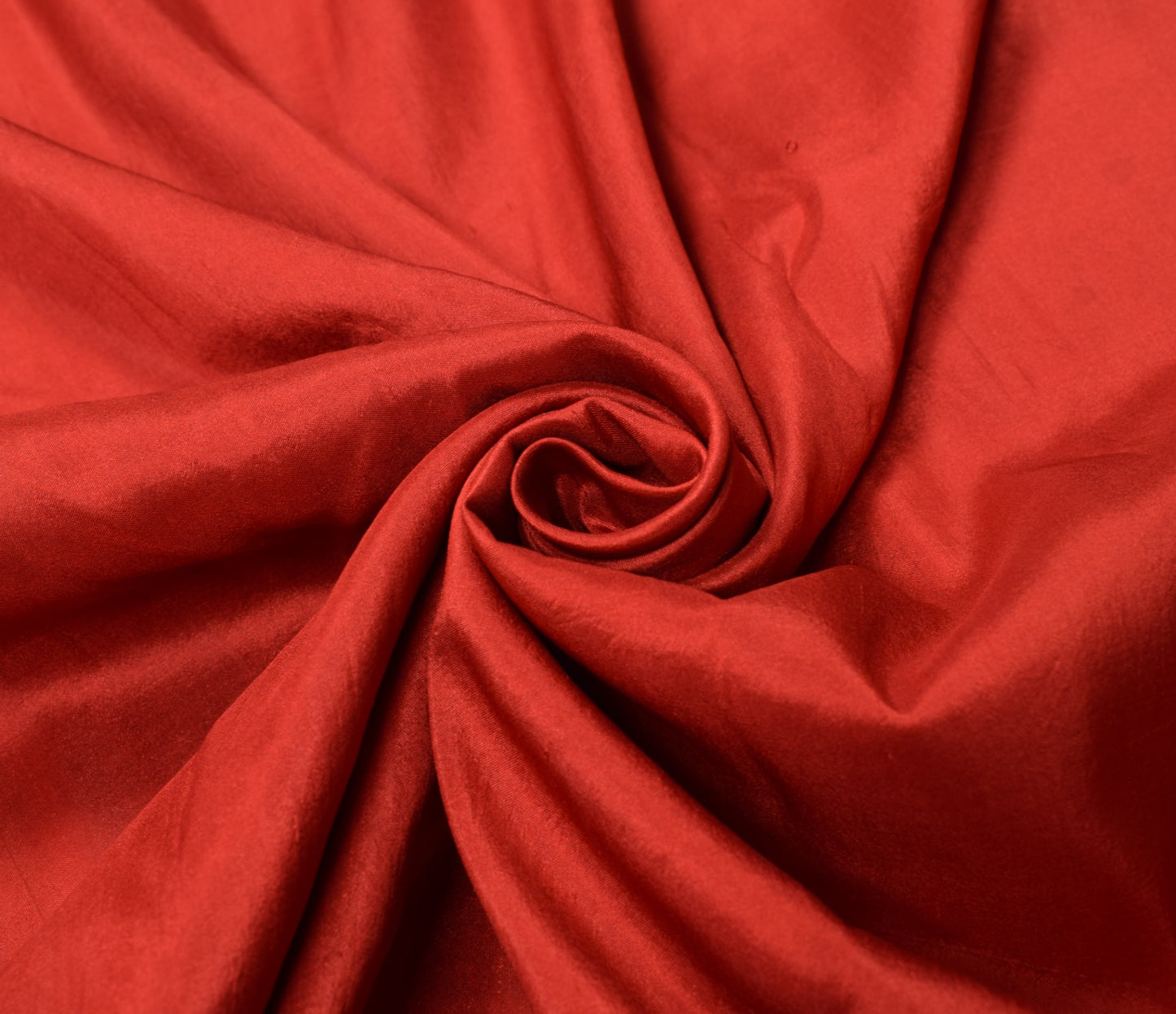Sushila Vintage Orange Sari Remnant Scrap Pure Silk Hand Woven Soft Craft Fabric