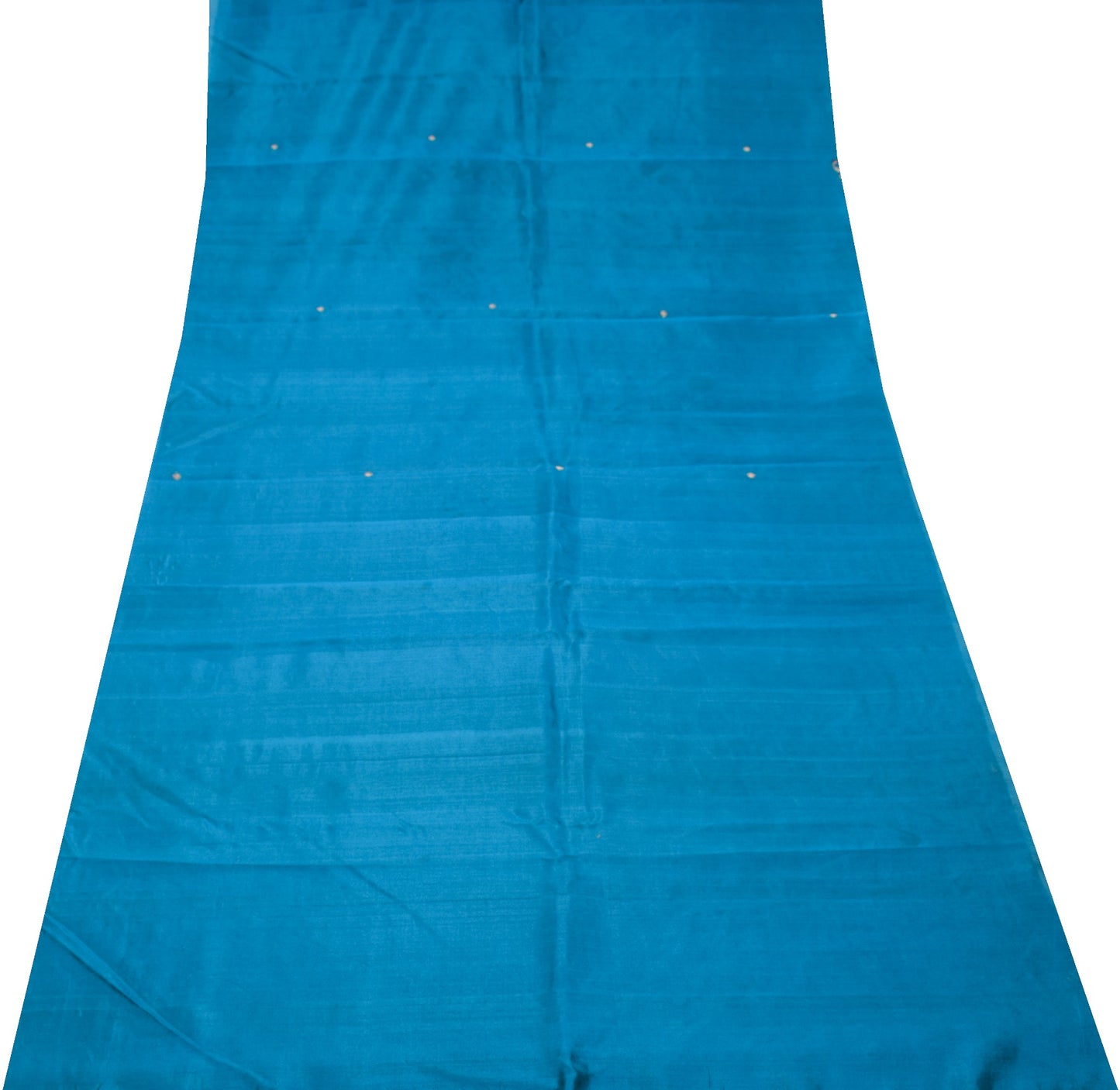 Sushila Vintage Zari Woven Sari Remnant Scrap Pure Silk Dual Toned Craft Fabric