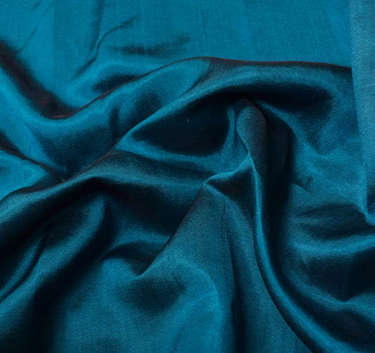 Sushila Vintage Zari Woven Sari Remnant Scrap Pure Silk Dual Toned Craft Fabric